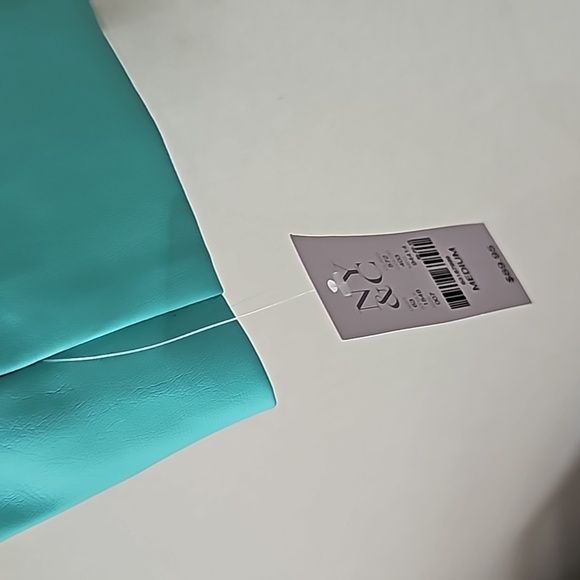 Mint Color Pleather Moto Jacket - Picture 2 of 5